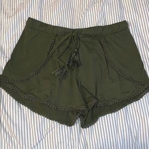 Army green shorts!